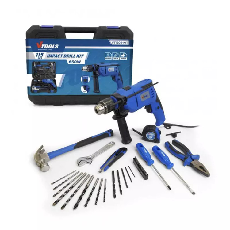 مجموعه دریل و ابزار 115 پارچه ویتولز VT1206-KIT