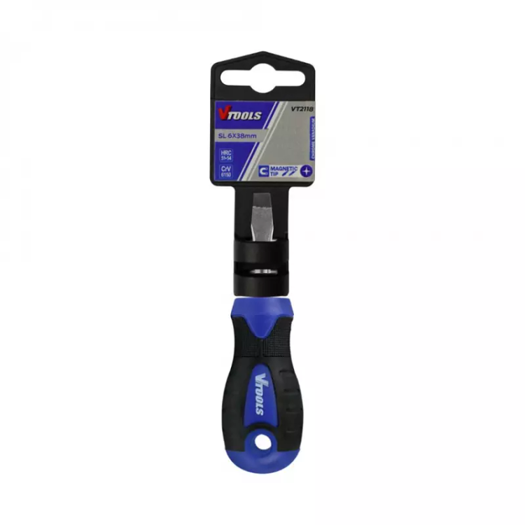 پیچ گوشتی تخت دو سو مچی38x6 وی تولز مدل VT2118