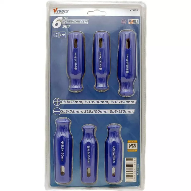 ست پیچ گوشتی 6 عددی وی تولز مدل VT2216