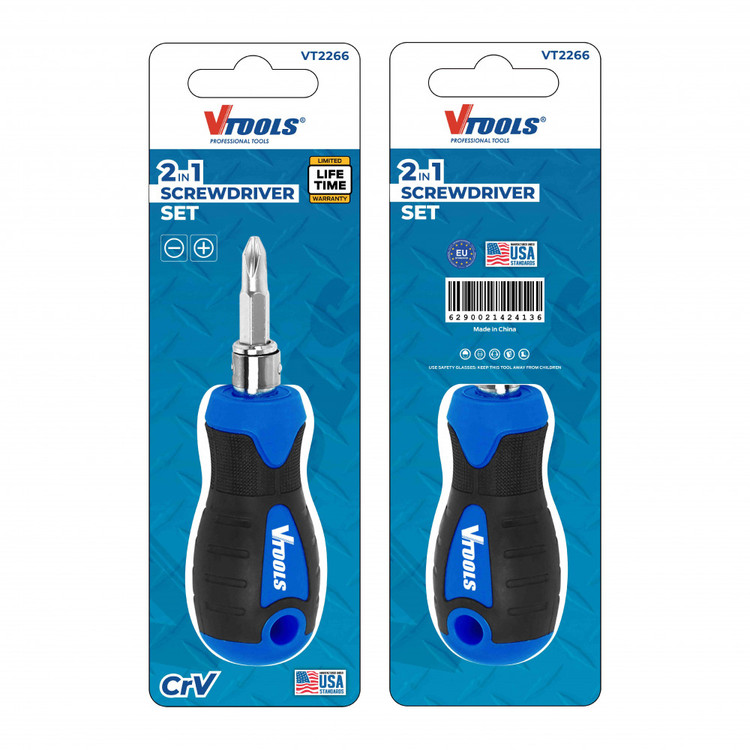 پیچ گوشتی مچی وی تولز مدل 2 در 1 کد VT2266