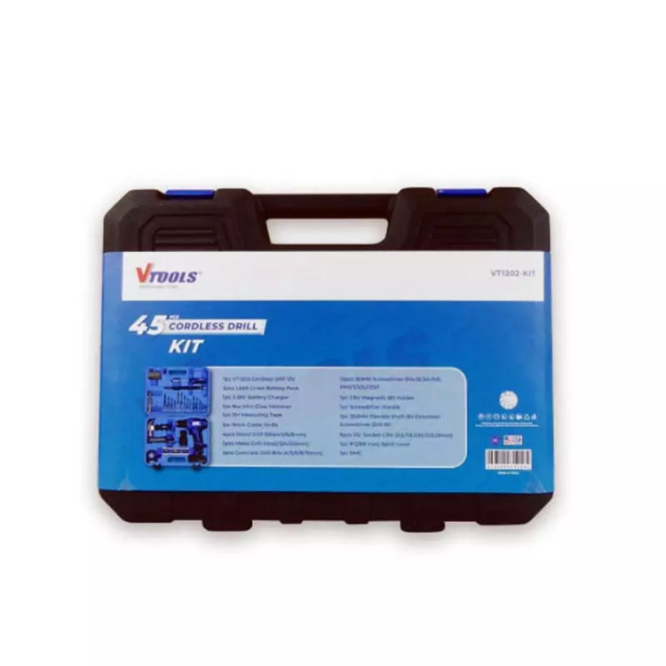 همهکاره حرفهای 🛠️ - مجموعه 42 تکه دریل شارژی ویتولز VT1202-KIT