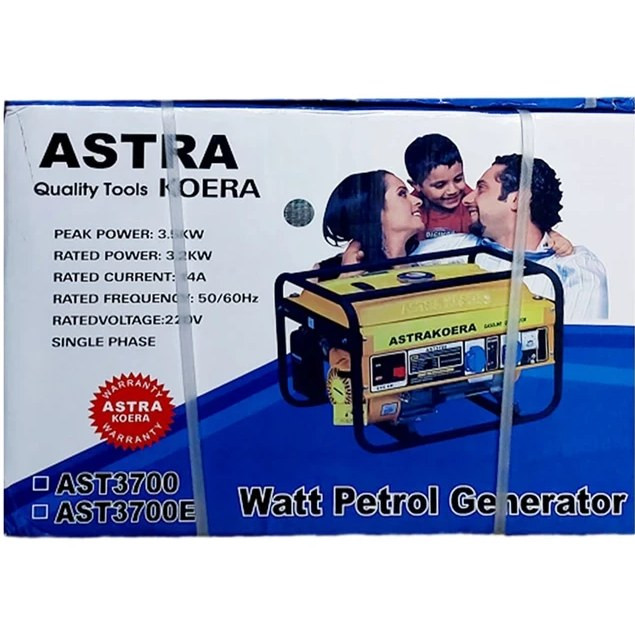 موتور برق آسترا مدل AST3700E ظرفیت ۳.۵ کیلو وات استارتی